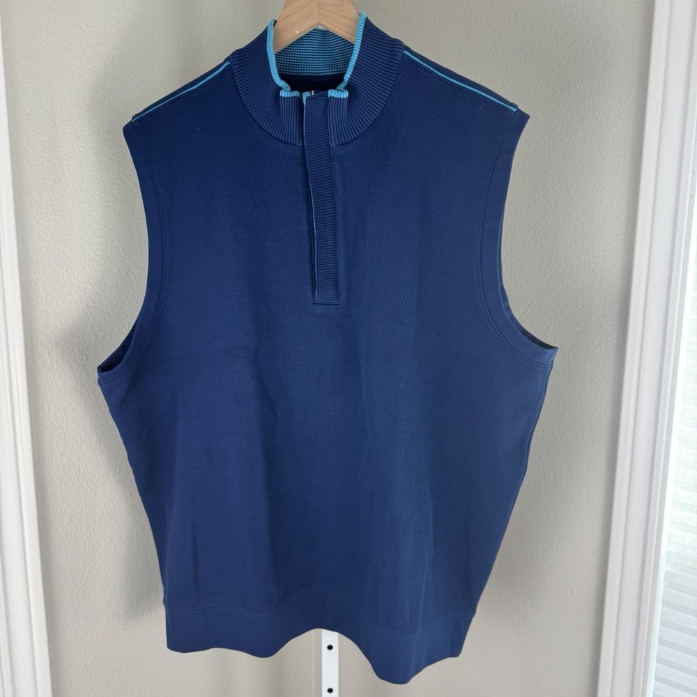 Carnoustie Golf Men's 1/4 Zip‎ 100 % Pima Cotton Vest Size XL Extra Large